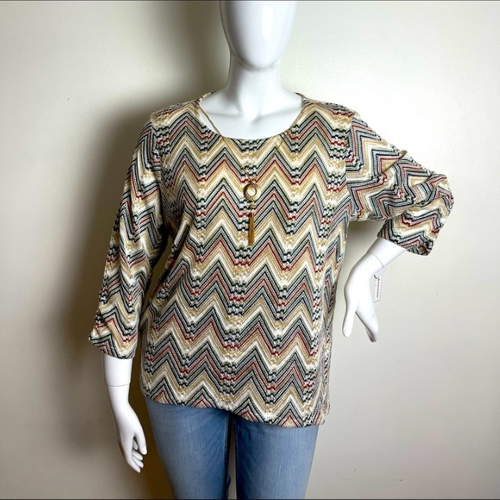 ⭐️Alfred Dunner Women's Hunter Mountain Tops Multicolor